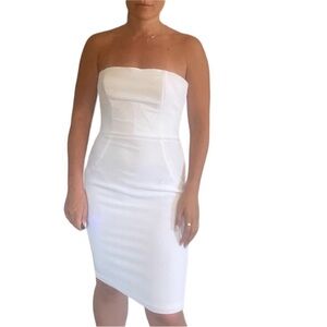 Jovani Strapless Midi Dress